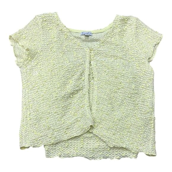 Love, Fire Yellow Textured Knit Cami and Cardigan Combo Girl M - Picture 1 of 2